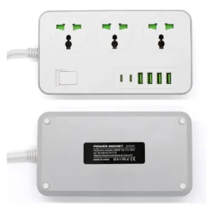 Régua de Energia 3 Tomadas 4 USB e 2 USB-C - OI-TO107 - Oi Vida