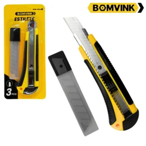 Estilete c/ 3 Laminas - Bom-3304 - Bomvink
