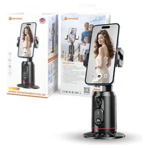 Gimbal Suporte Celular 360° c/ Reconhecimento Facial - Pei-Ex-2014 - Peining