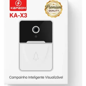 Campainha Inteligente Câmera E Áudio Wi-fi - Ka-X3 - Kapbom
