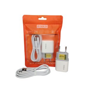 Kit Carregador V8 3.1A USB - A'Gold - Ca38-1
