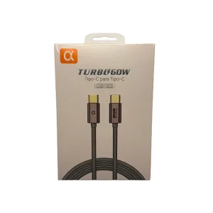 Cabo Tipo-C p/ Tipo-C 60w - CB123 - A'Gold