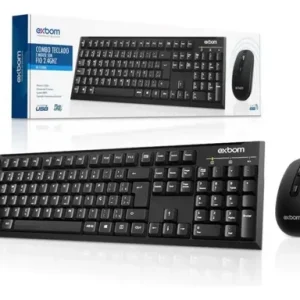 Teclado E Mouse Sem Fio - Bk-S1000K - Exbom